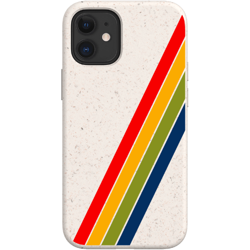 Stepping Green Phone Case Retro Stripes Diagonal Bio Case