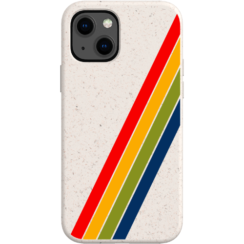 Stepping Green Phone Case Retro Stripes Diagonal Bio Case