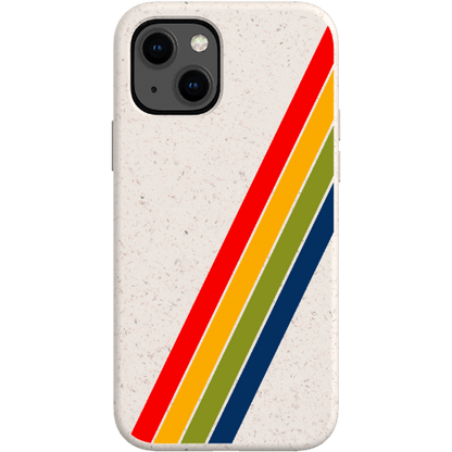 Stepping Green Phone Case Retro Stripes Diagonal Bio Case