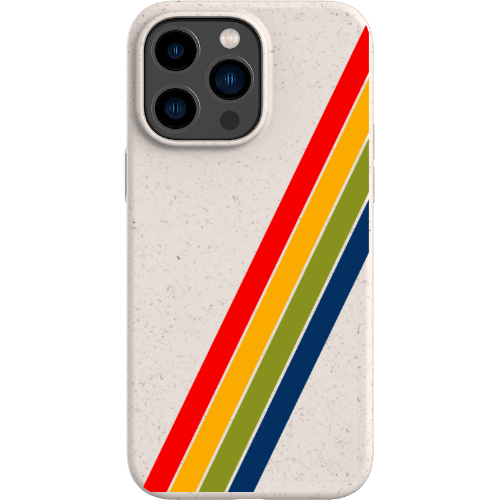 Stepping Green Phone Case Retro Stripes Diagonal Bio Case