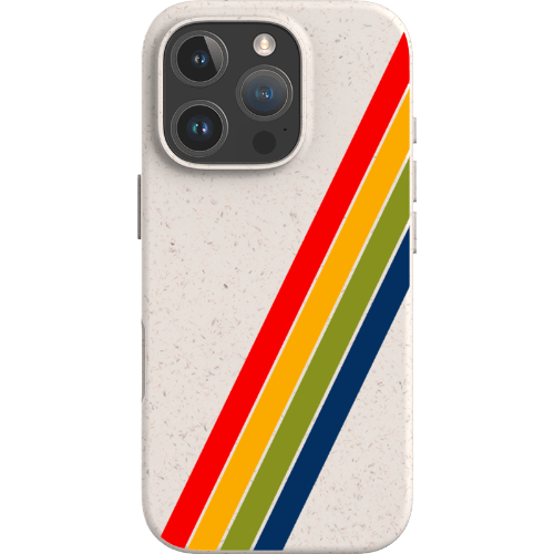 Stepping Green Phone Case Retro Stripes Diagonal Bio Case