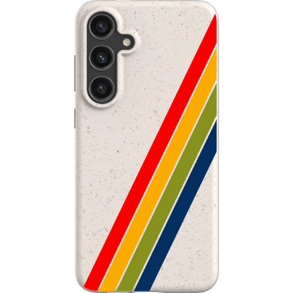 Stepping Green Phone Case Retro Stripes Diagonal Bio Case