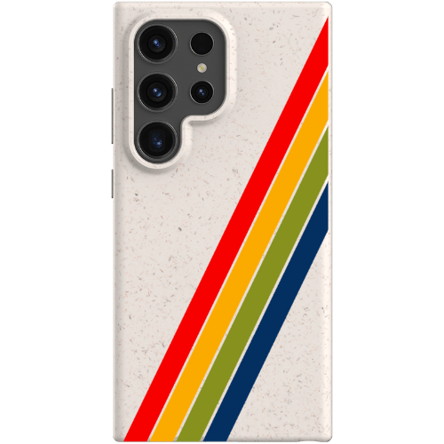 Stepping Green Phone Case Retro Stripes Diagonal Bio Case