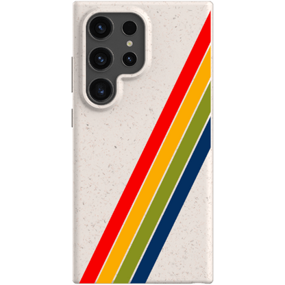 Stepping Green Phone Case Retro Stripes Diagonal Bio Case