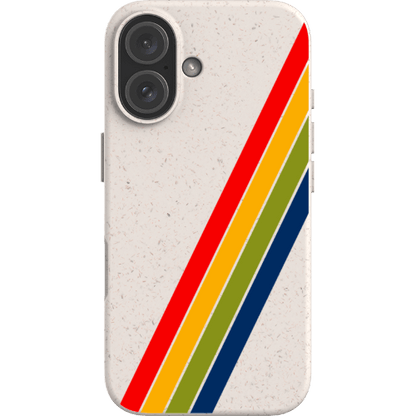 Stepping Green Phone Case Retro Stripes Diagonal Bio Case