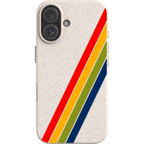 Stepping Green Phone Case Retro Stripes Diagonal Bio Case