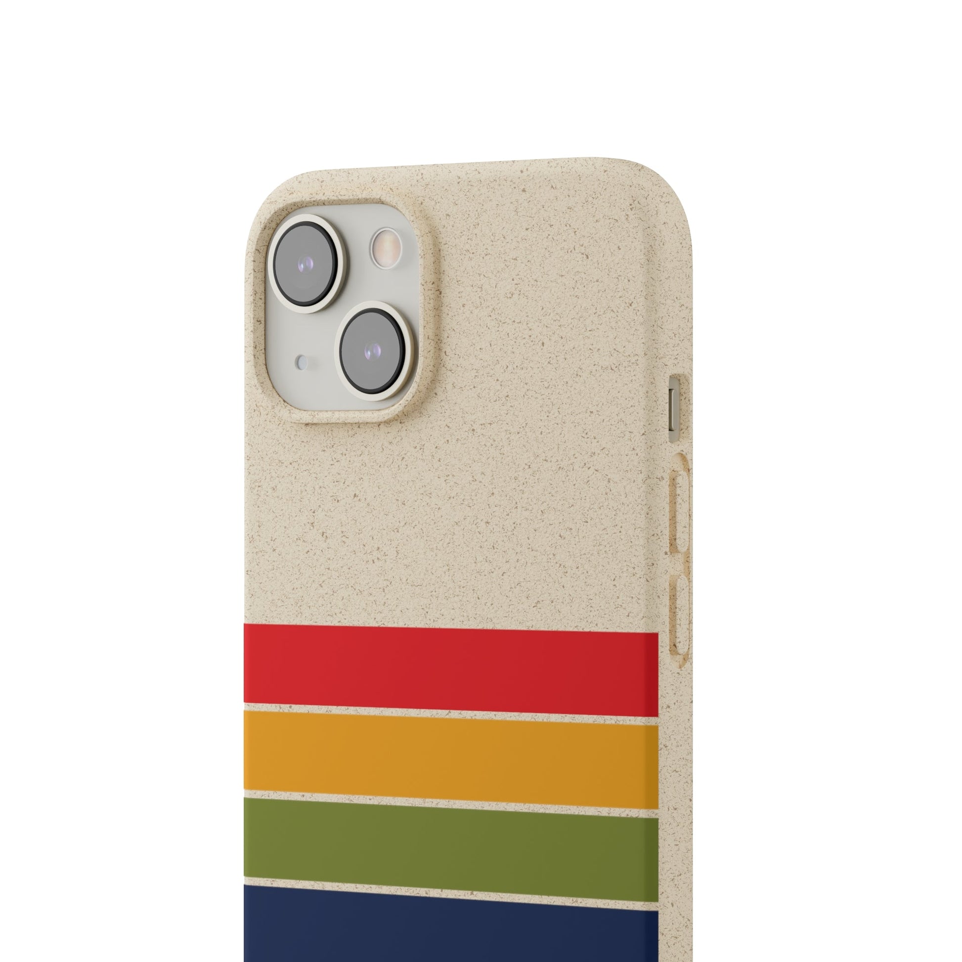 Stepping Green Phone Case Retro Stripes Horizontal Bio Case