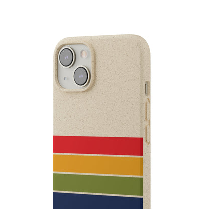 Stepping Green Phone Case Retro Stripes Horizontal Bio Case