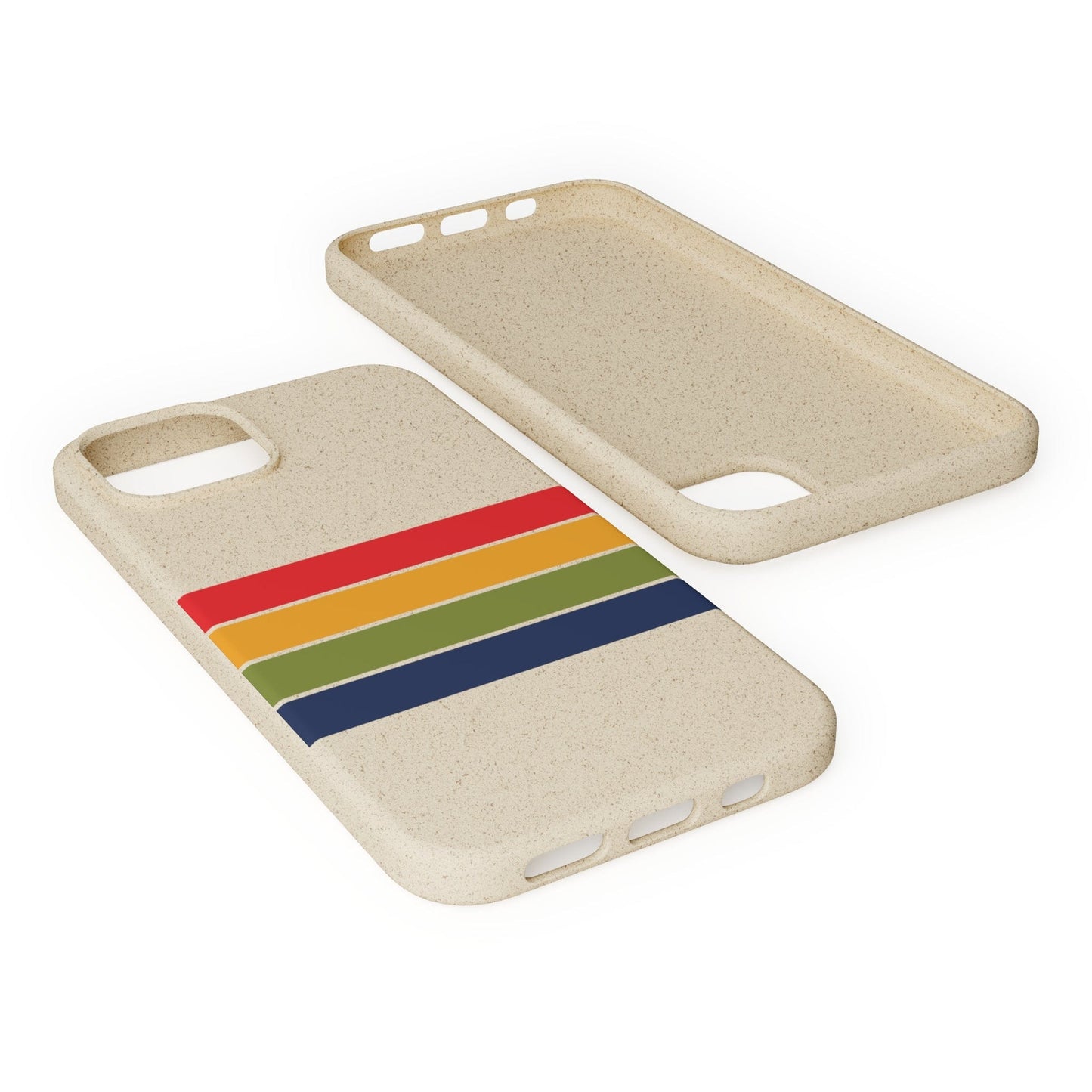 Stepping Green Phone Case Retro Stripes Horizontal Bio Case