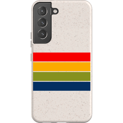 Stepping Green Phone Case Retro Stripes Horizontal Bio Case