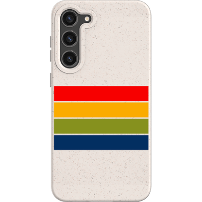 Stepping Green Phone Case Retro Stripes Horizontal Bio Case