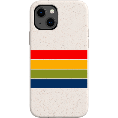 Stepping Green Phone Case Retro Stripes Horizontal Bio Case