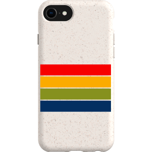 Stepping Green Phone Case Retro Stripes Horizontal Bio Case