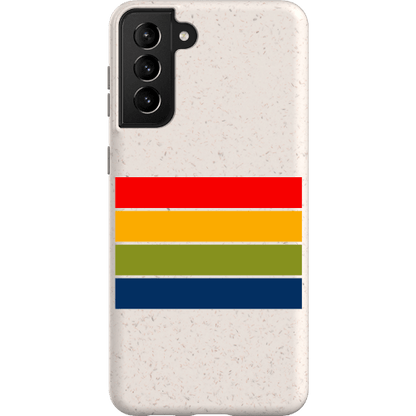 Stepping Green Phone Case Retro Stripes Horizontal Bio Case