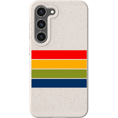 Stepping Green Phone Case Retro Stripes Horizontal Bio Case