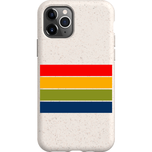 Stepping Green Phone Case Retro Stripes Horizontal Bio Case