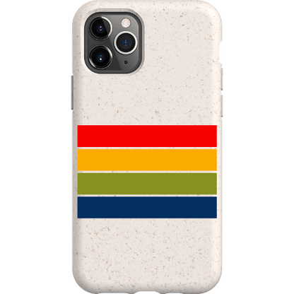 Stepping Green Phone Case Retro Stripes Horizontal Bio Case