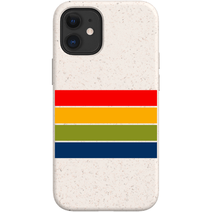 Stepping Green Phone Case Retro Stripes Horizontal Bio Case