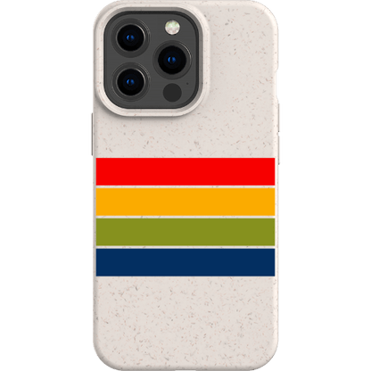 Stepping Green Phone Case Retro Stripes Horizontal Bio Case