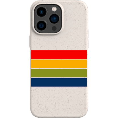 Stepping Green Phone Case Retro Stripes Horizontal Bio Case