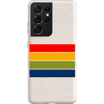 Stepping Green Phone Case Retro Stripes Horizontal Bio Case