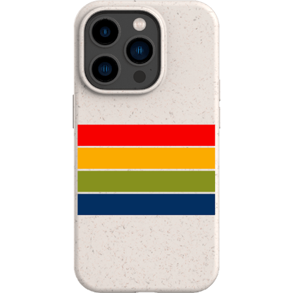 Stepping Green Phone Case Retro Stripes Horizontal Bio Case