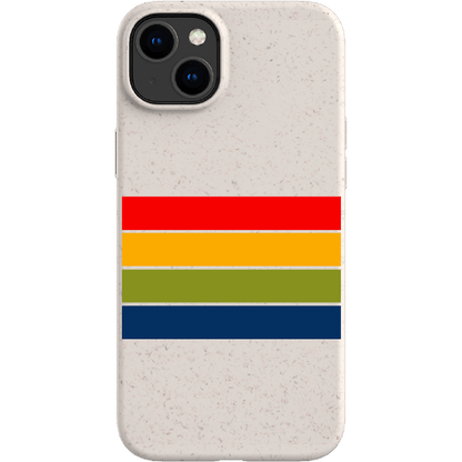 Stepping Green Phone Case Retro Stripes Horizontal Bio Case