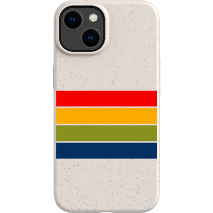 Stepping Green Phone Case Retro Stripes Horizontal Bio Case
