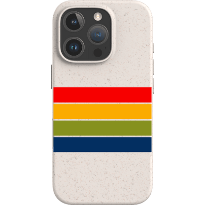 Stepping Green Phone Case Retro Stripes Horizontal Bio Case