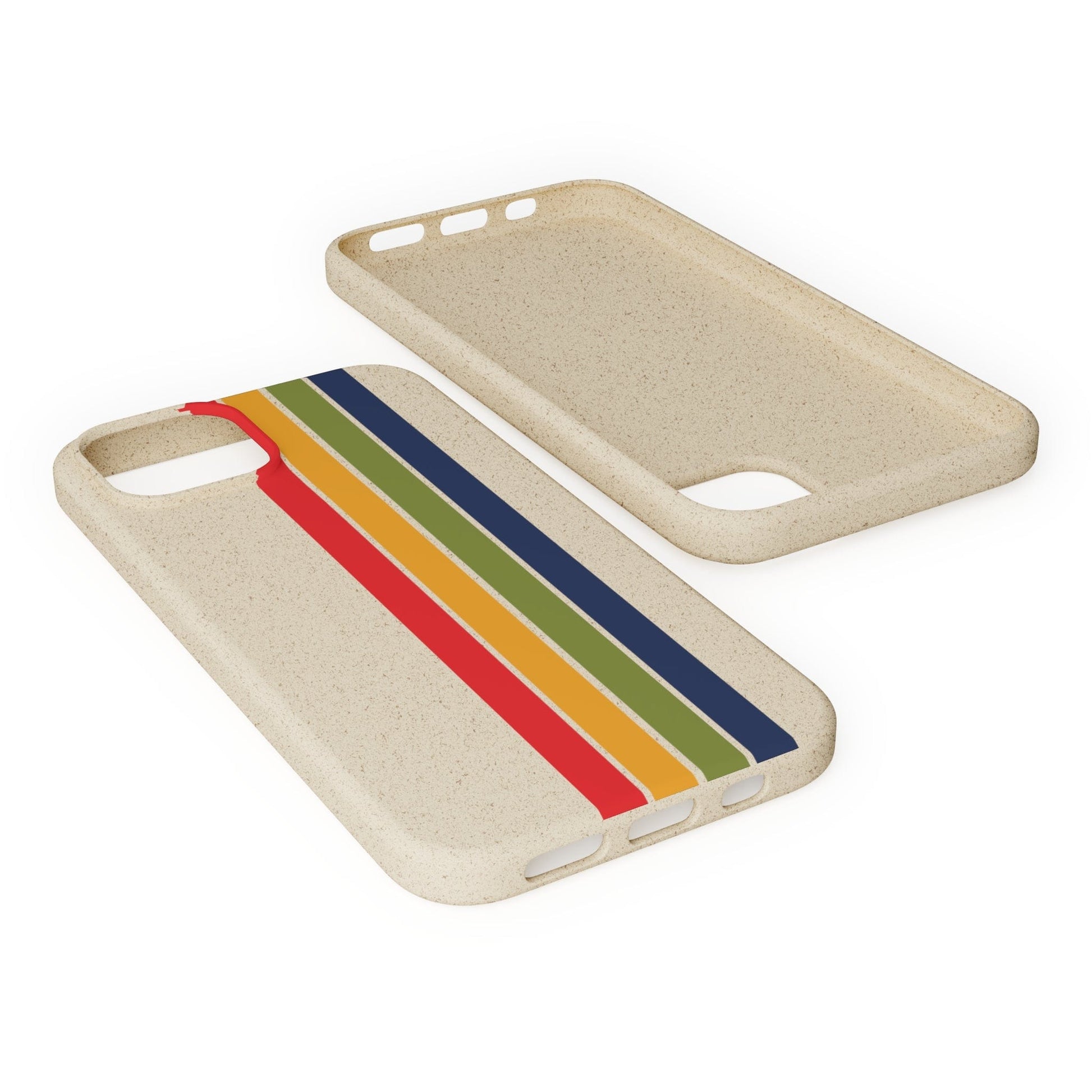 Stepping Green Phone Case Retro Stripes Vertical Bio Case