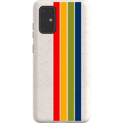 Stepping Green Phone Case Retro Stripes Vertical Bio Case
