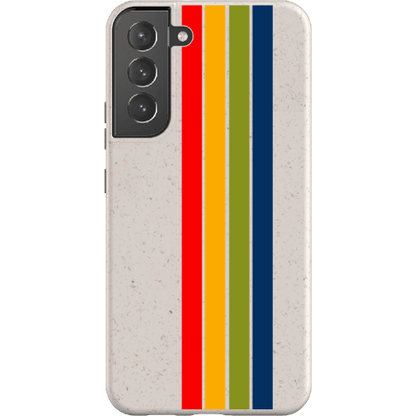 Stepping Green Phone Case Retro Stripes Vertical Bio Case