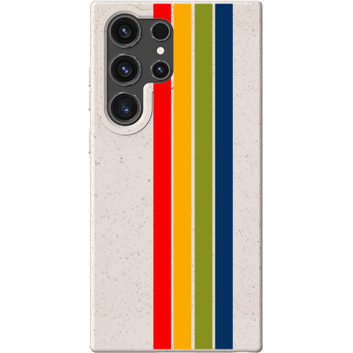 Stepping Green Phone Case Retro Stripes Vertical Bio Case