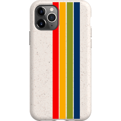 Stepping Green Phone Case Retro Stripes Vertical Bio Case