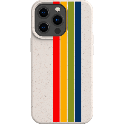 Stepping Green Phone Case Retro Stripes Vertical Bio Case