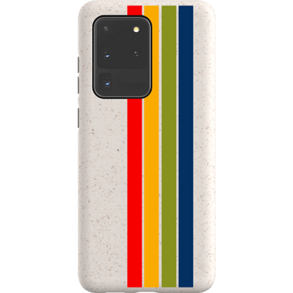 Stepping Green Phone Case Retro Stripes Vertical Bio Case
