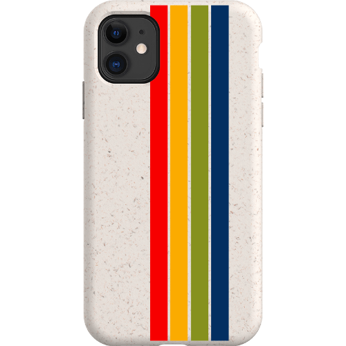 Stepping Green Phone Case Retro Stripes Vertical Bio Case