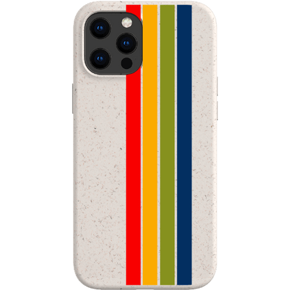 Stepping Green Phone Case Retro Stripes Vertical Bio Case
