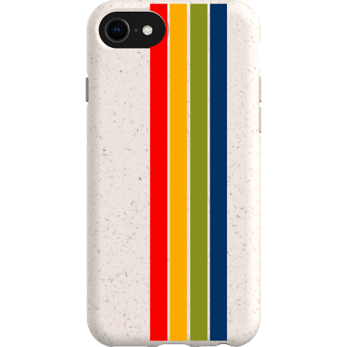 Stepping Green Phone Case Retro Stripes Vertical Bio Case