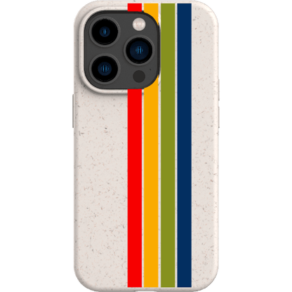 Stepping Green Phone Case Retro Stripes Vertical Bio Case