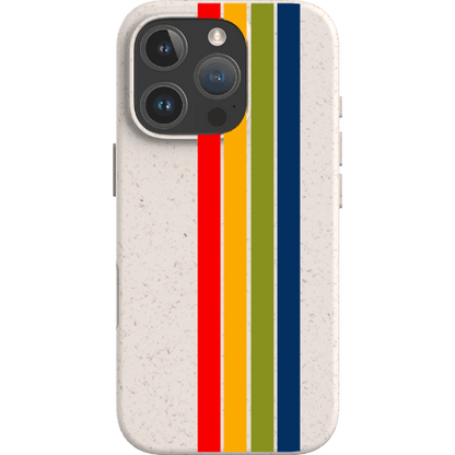 Stepping Green Phone Case Retro Stripes Vertical Bio Case