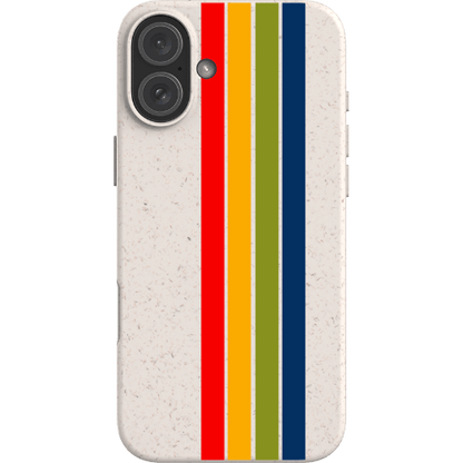 Stepping Green Phone Case Retro Stripes Vertical Bio Case