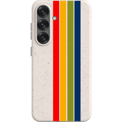 Stepping Green Phone Case Retro Stripes Vertical Bio Case