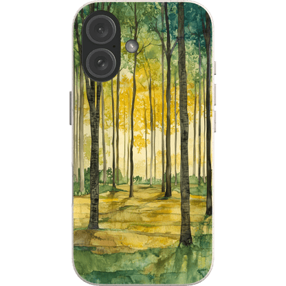 Stepping Green Phone Case Serene Forest Bio Case
