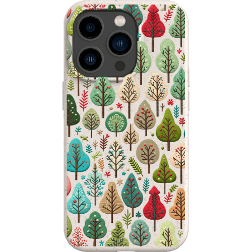 Stepping Green Phone Case Small Festive Trees Bio Case