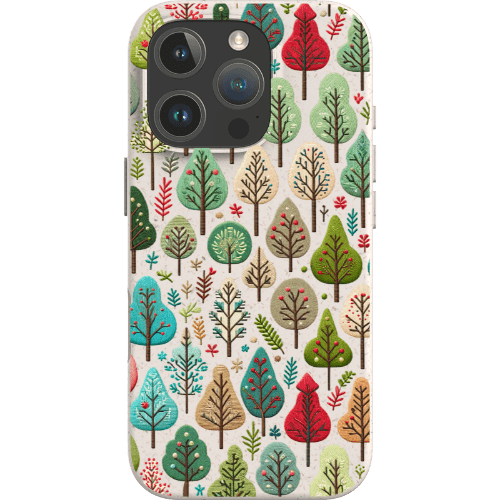 Stepping Green Phone Case Small Festive Trees Bio Case