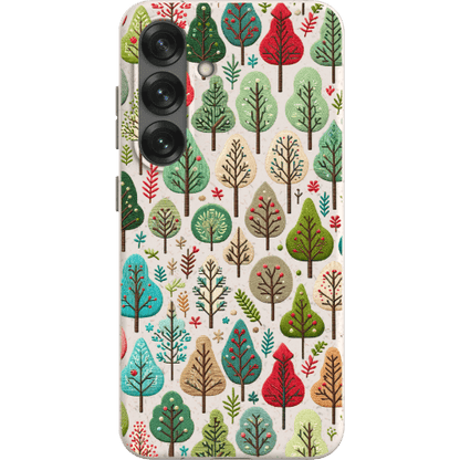 Stepping Green Phone Case Small Festive Trees Bio Case