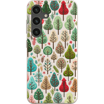 Stepping Green Phone Case Small Festive Trees Bio Case