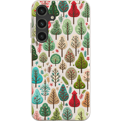 Stepping Green Phone Case Small Festive Trees Bio Case