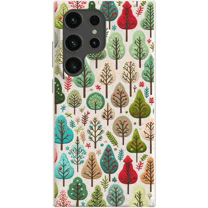 Stepping Green Phone Case Small Festive Trees Bio Case